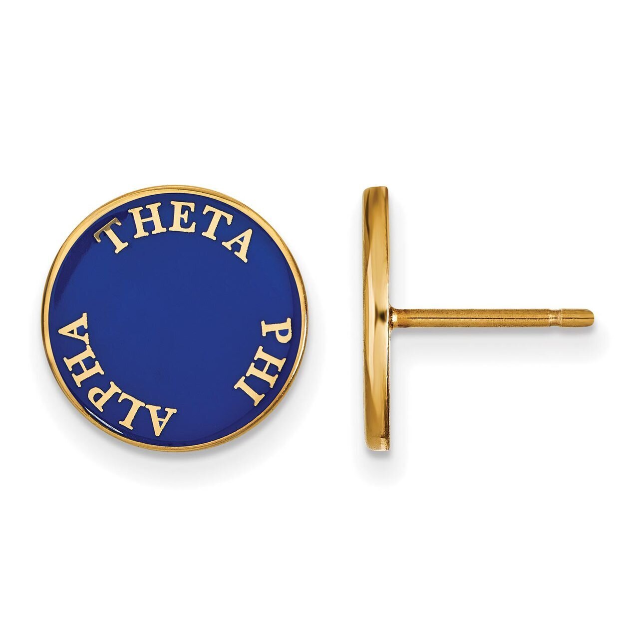 Theta Phi Alpha Enameled Post Earrings Gold-plated Silver GP019TPA, MPN: GP019TPA, 886774924137