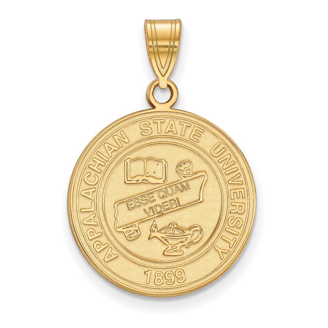 Appalachian State University Large Crest Pendant Gold-plated Silver GP020APS