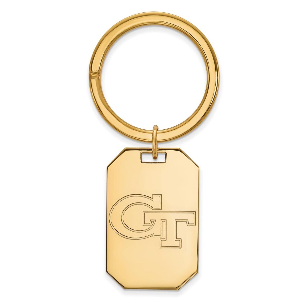Georgia Institute of Technology Key Chain Gold-plated Silver GP020GT