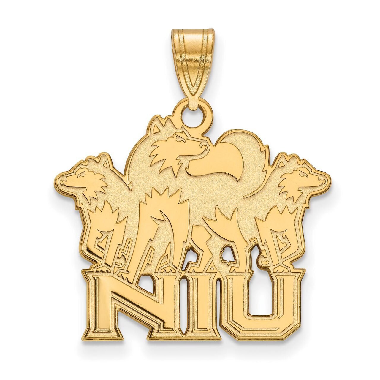 Northern Illinois University Large Pendant Gold-plated Silver GP020NIU