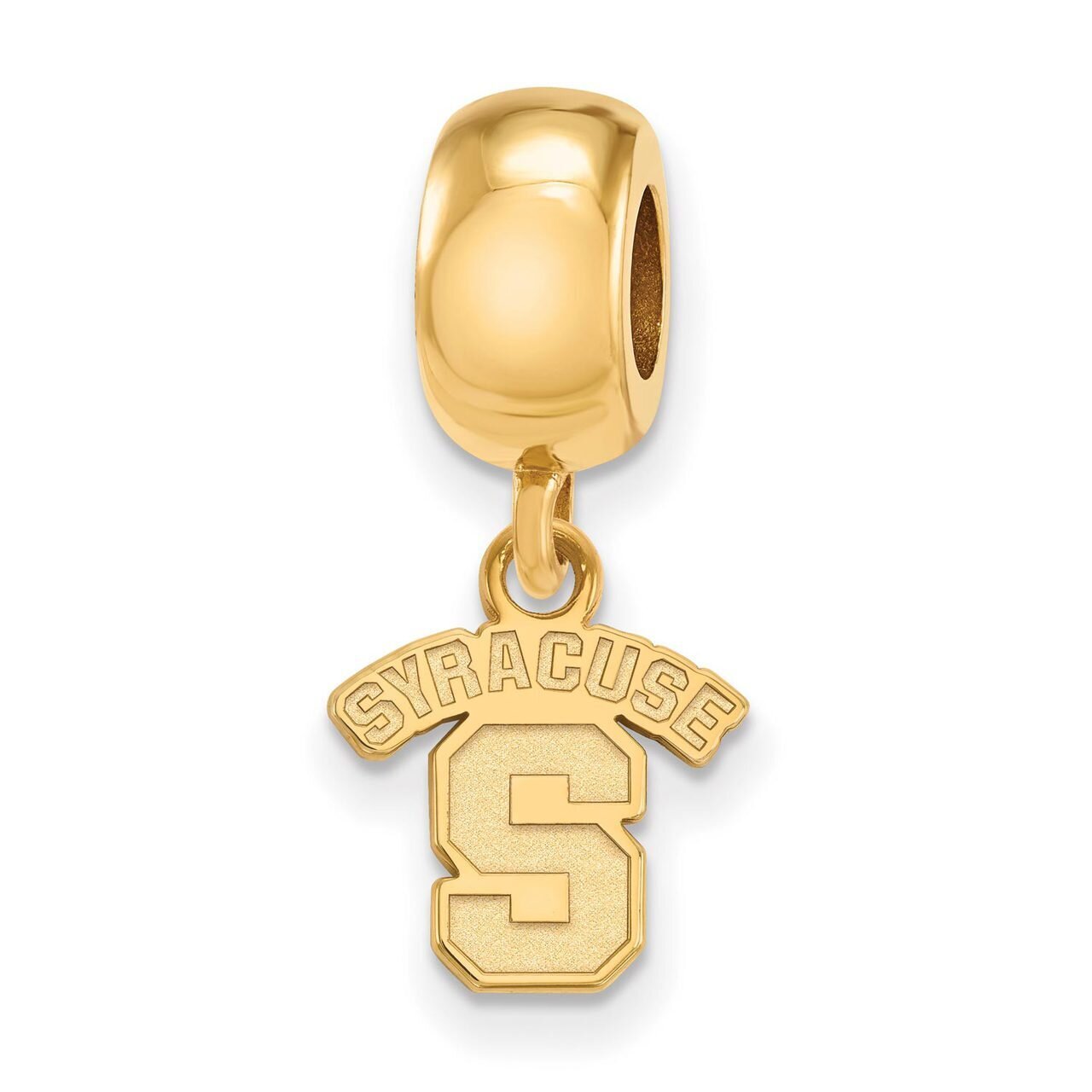 Syracuse University Bead Charm x-Small Dangle Gold-plated Silver GP020SYU