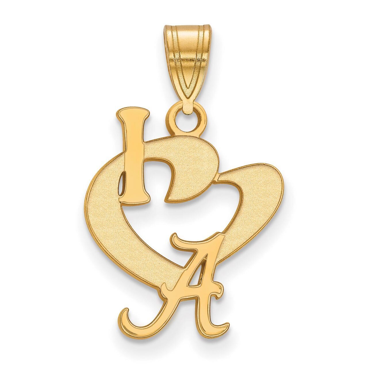 University of Alabama Large I love Logo Pendant Gold-plated Silver GP020UAL, MPN: GP020UAL, 8867749…