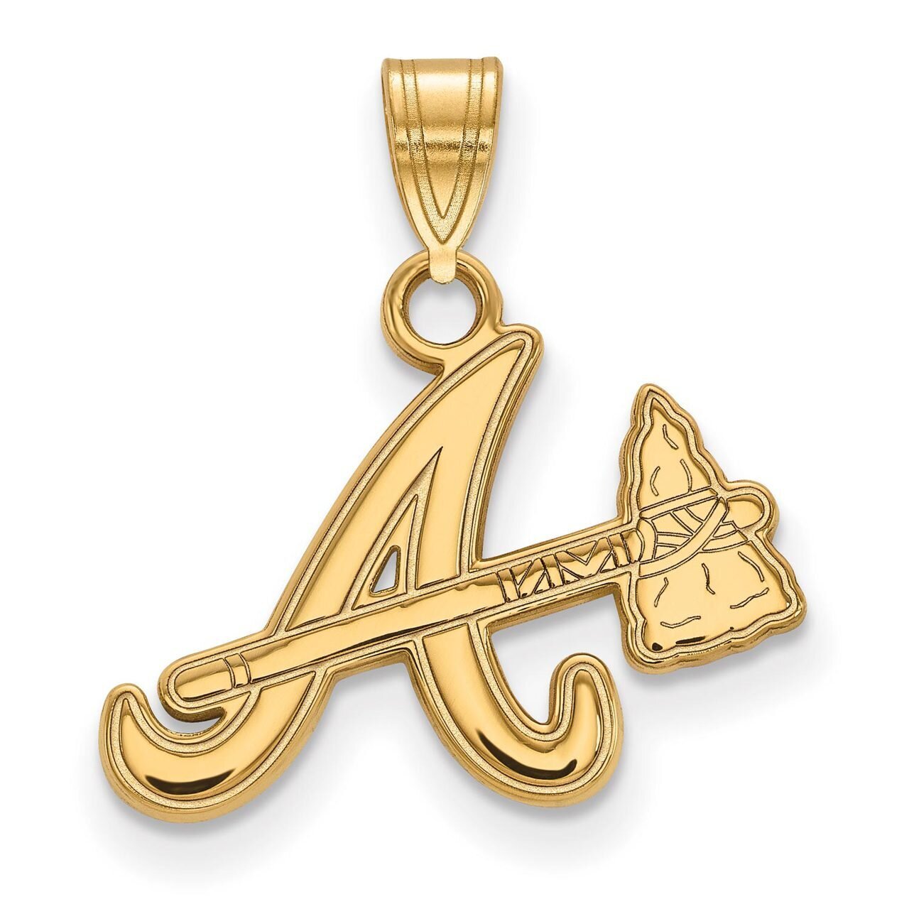 Atlanta Braves Small Pendant Gold-plated Silver GP021BRA, MPN: GP021BRA, 886774925882