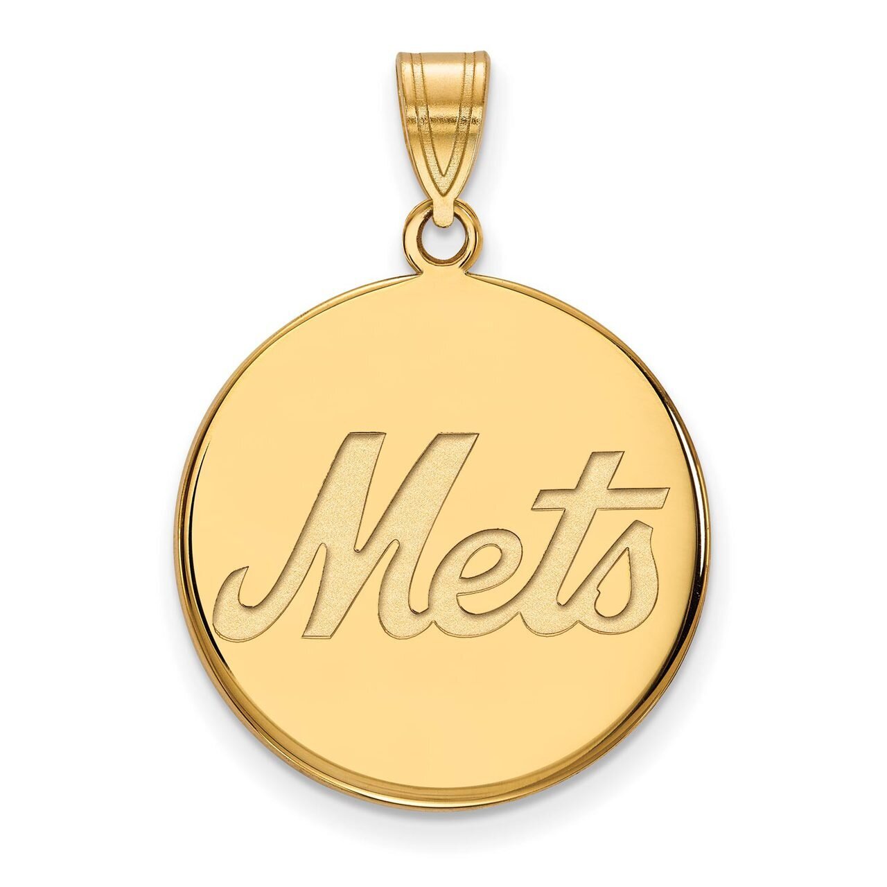 New York Mets Large Disc Pendant Gold-plated Silver GP021MET