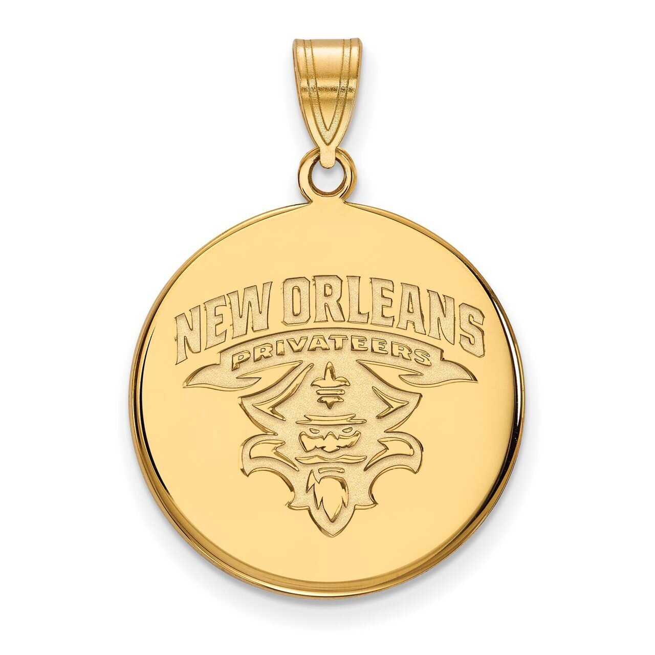 University of New Orleans Large Disc Pendant Gold-plated Silver GP021UNO, MPN: GP021UNO, 8867749264…