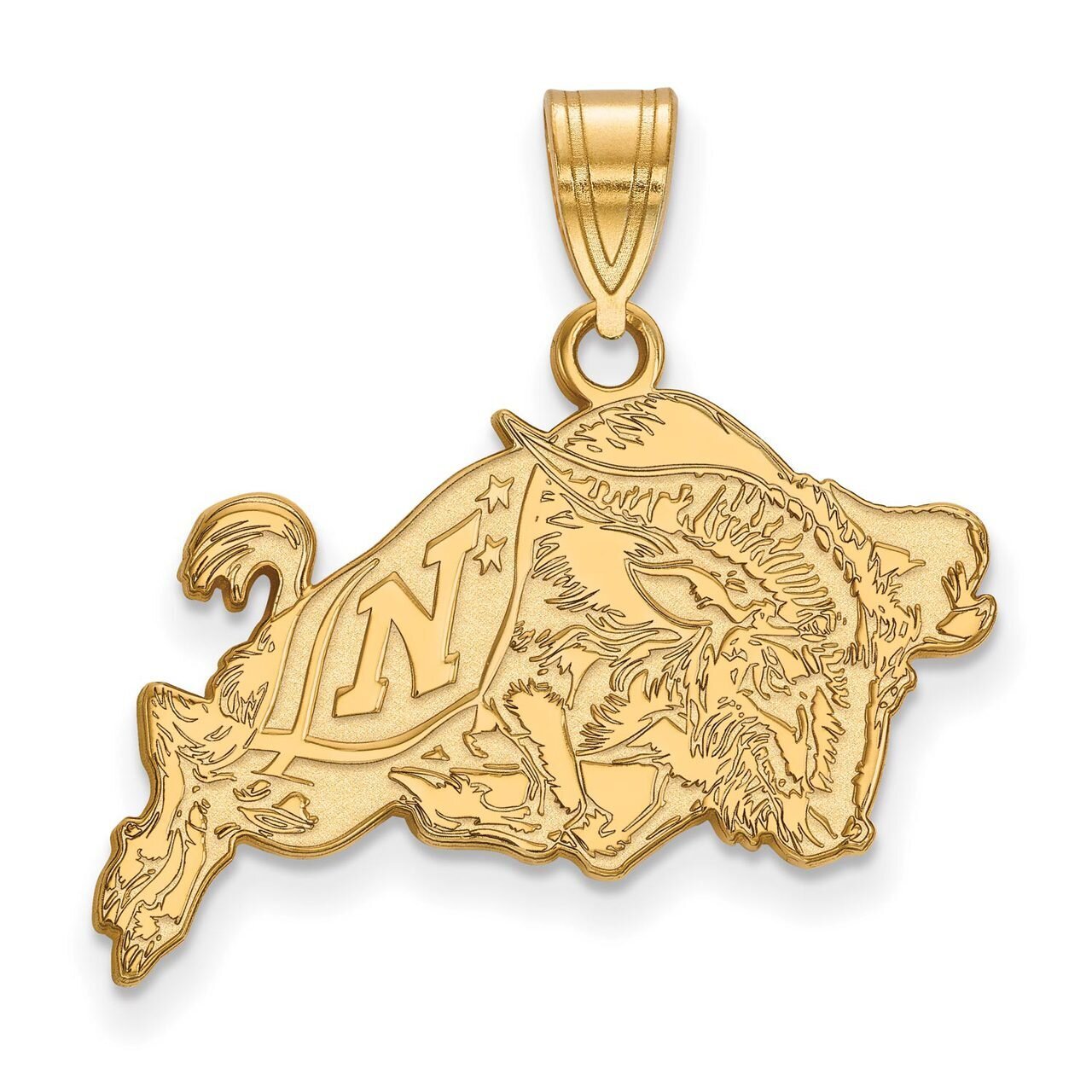 Navy Large Pendant Gold-plated Silver GP021USN