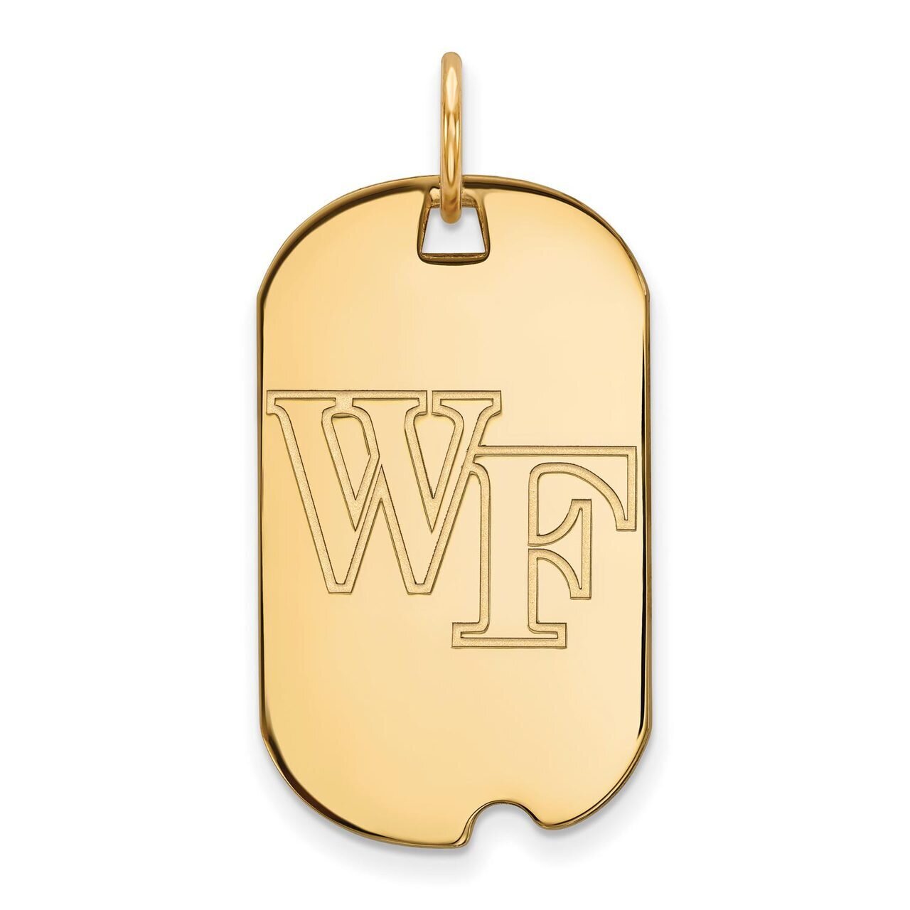 Wake Forest University Small Dog Tag Gold-plated Silver GP021WFU, MPN: GP021WFU, 886774926537