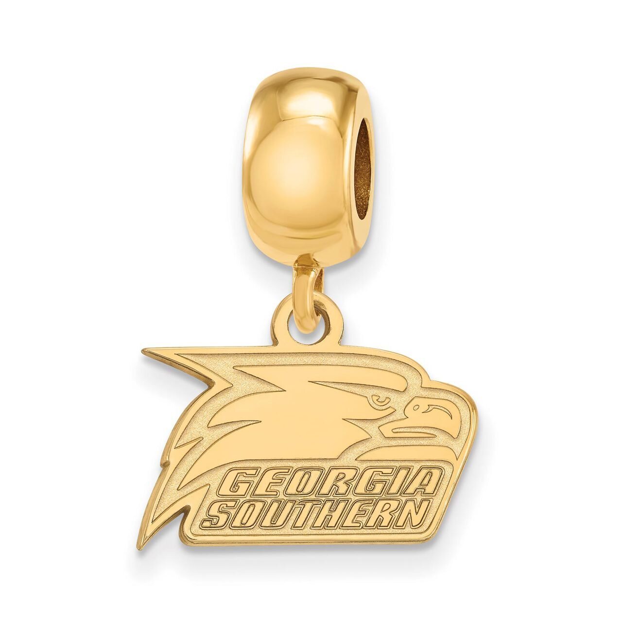Georgia Southern University x-Small Bead Dangle Charm Gold-plated Silver GP022GSU, MPN: GP022GSU, 8…