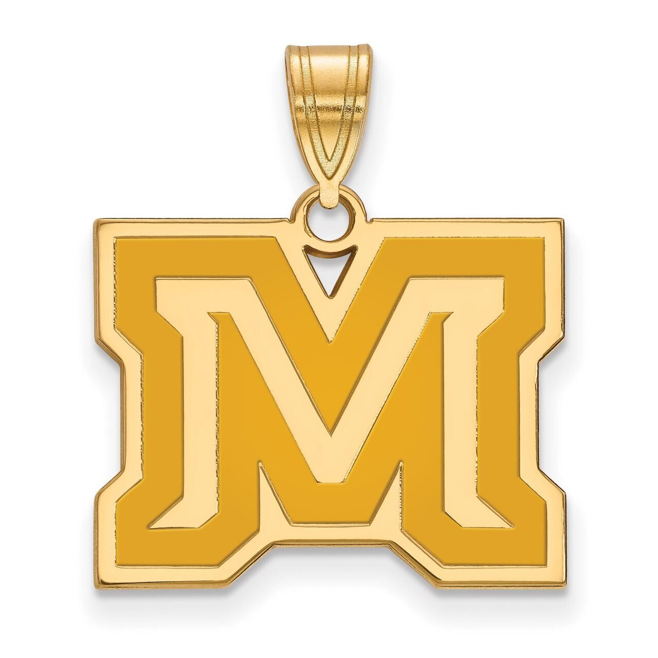 Montana State University Medium Enamel Pendant Gold-plated Silver GP022MTU