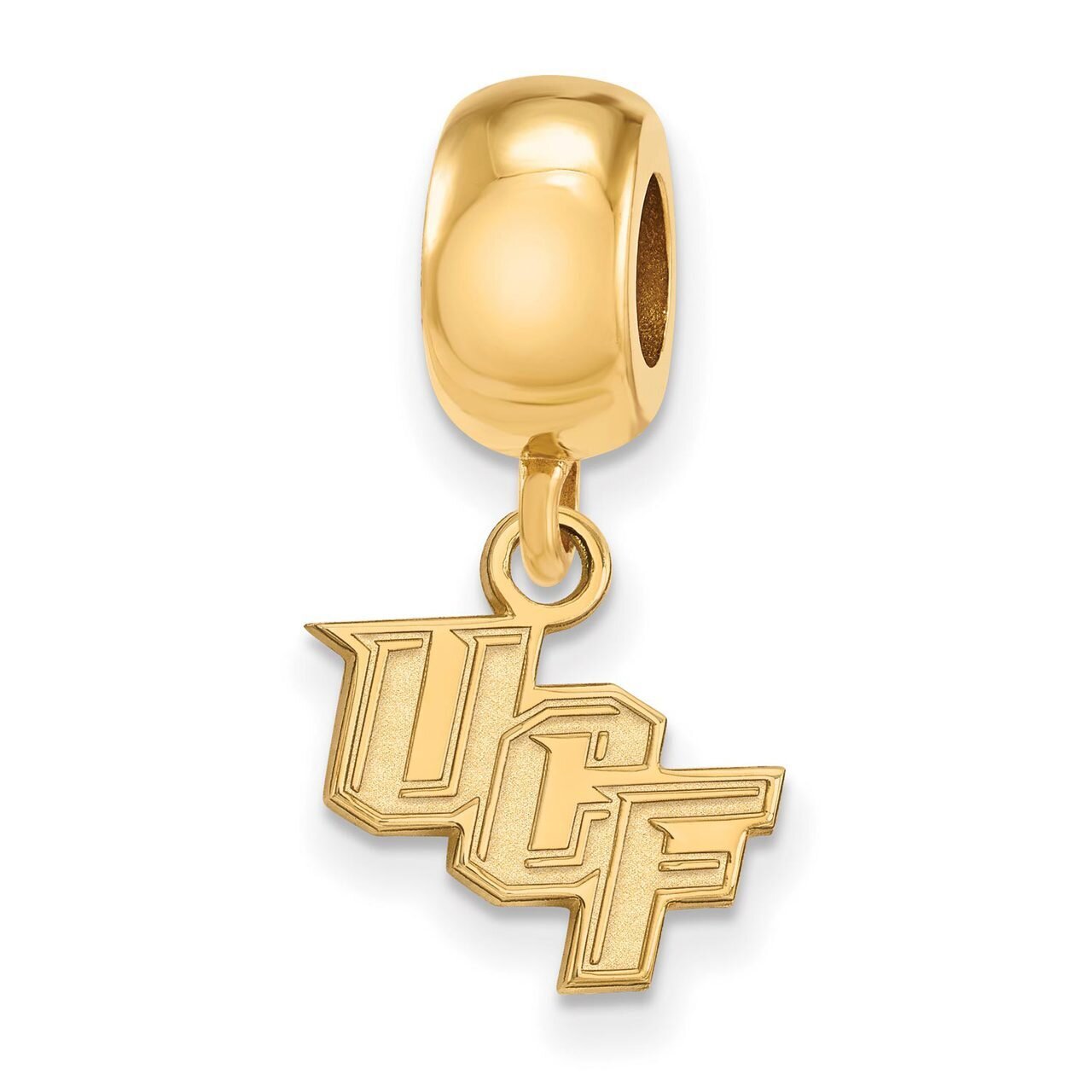 University of Central Florida Bead Charm x-Small Dangle Gold-plated Silver GP022UCF, MPN: GP022UCF,…