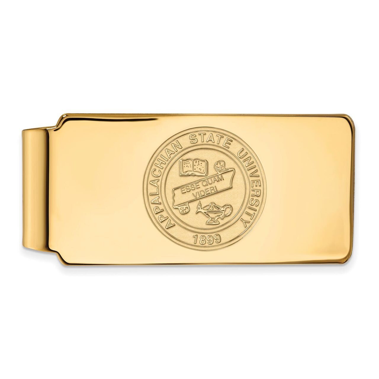 Appalachian State University Money Clip Crest Gold-plated Silver GP023APS