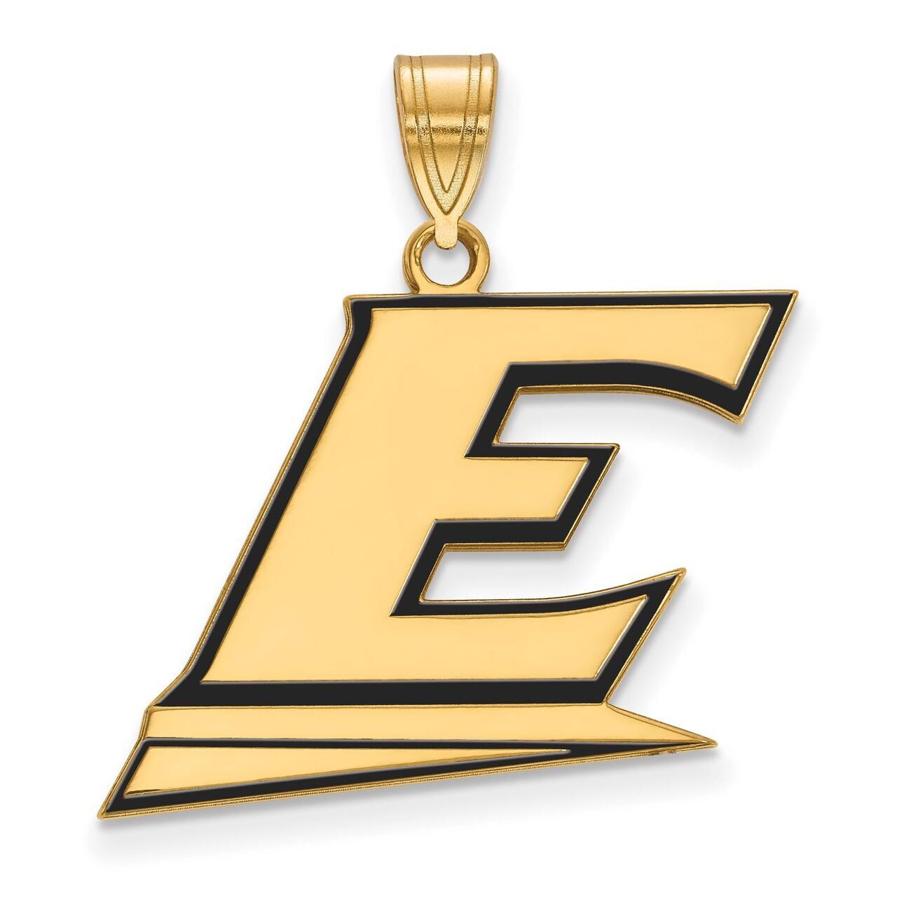 Eastern Kentucky University Large Enamel Pendant Gold-plated Silver GP023EKU