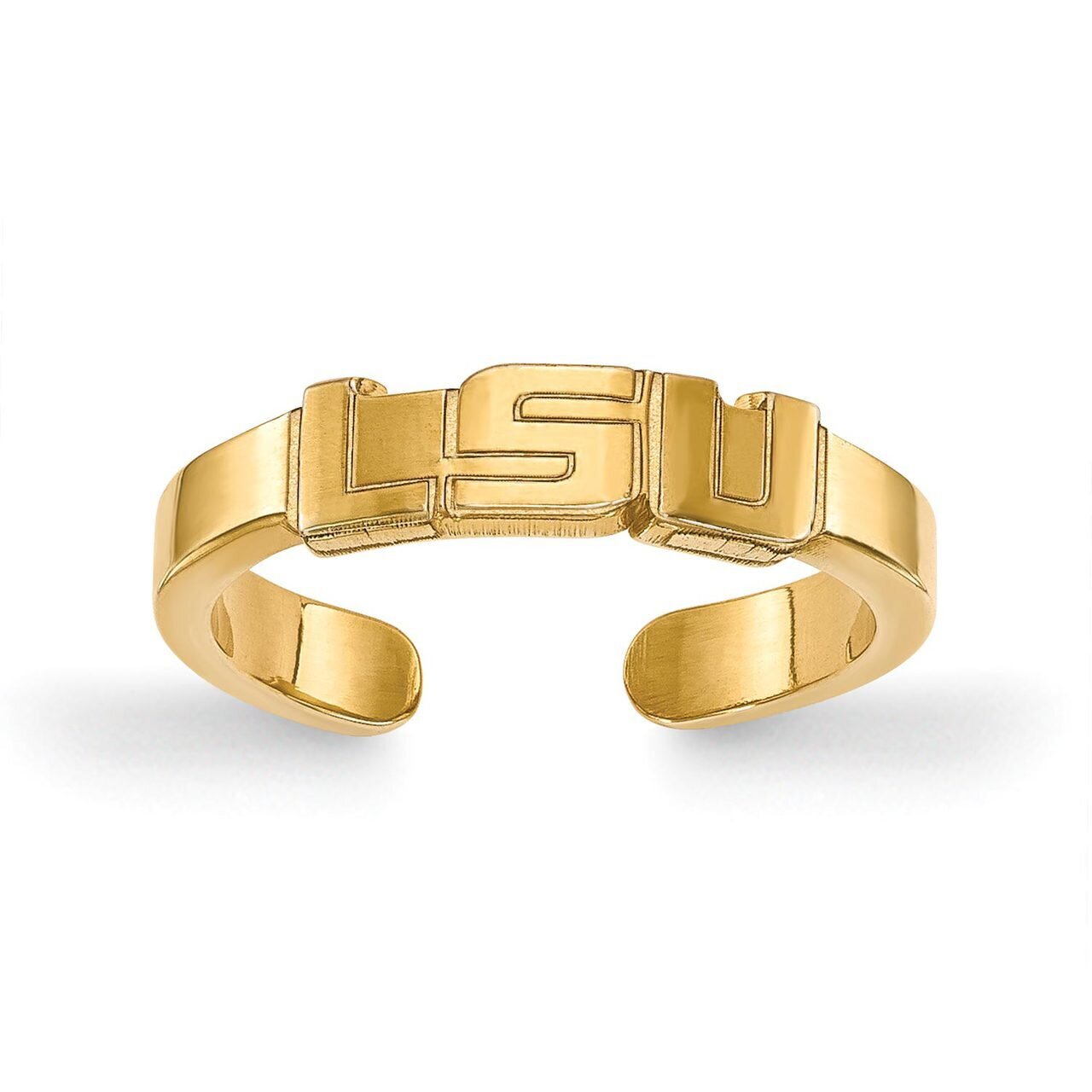 Louisiana State University Toe Ring Gold-plated Silver GP023LSU, MPN: GP023LSU, 886774927466