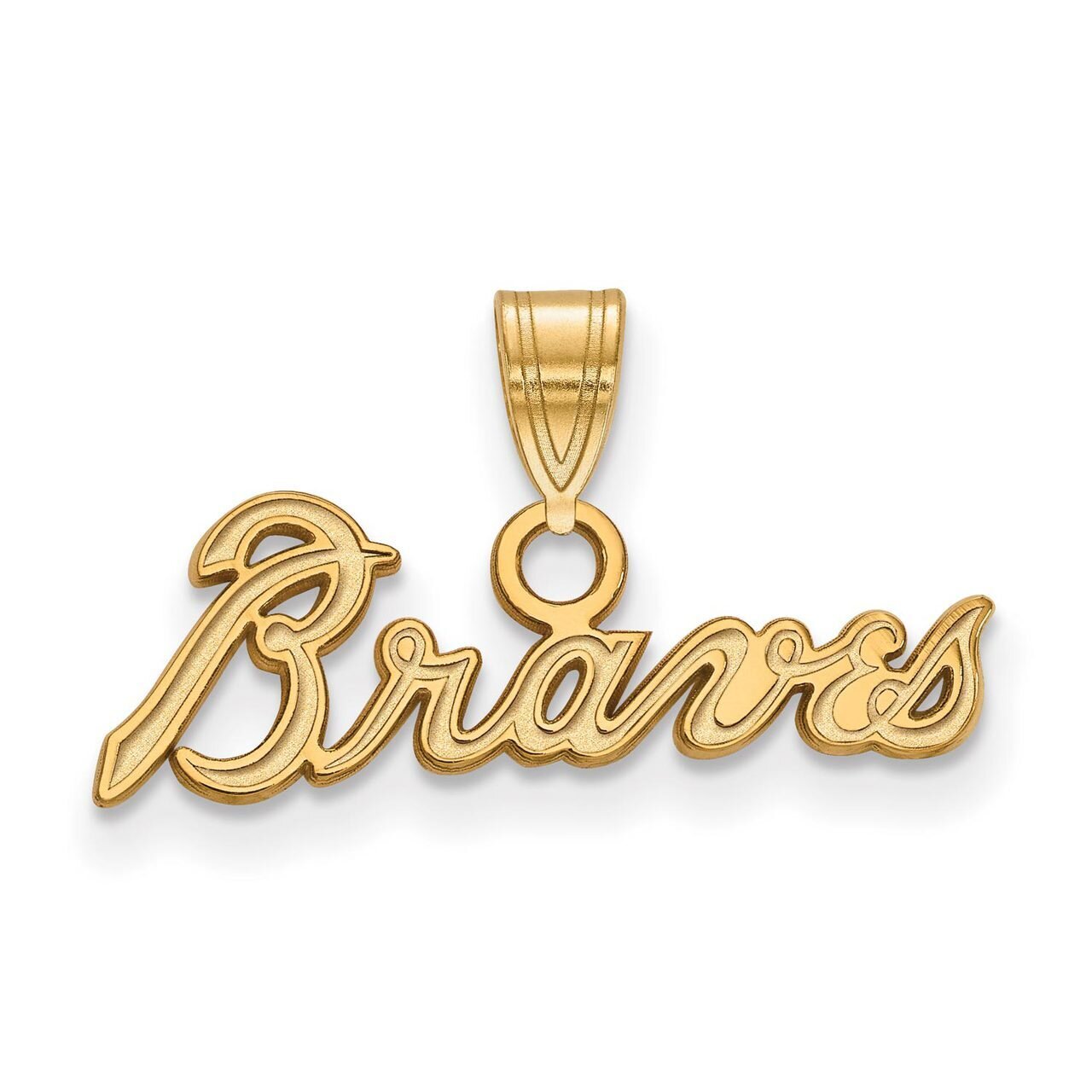Atlanta Braves Small Pendant Gold-plated Silver GP024BRA