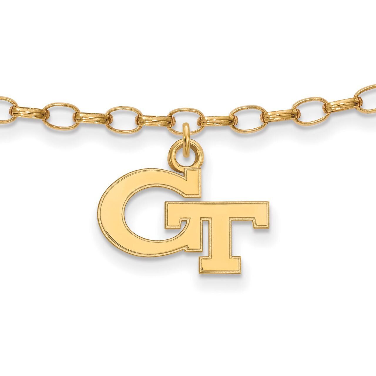 Georgia Institute of Technology Anklet Gold-plated Silver GP024GT
