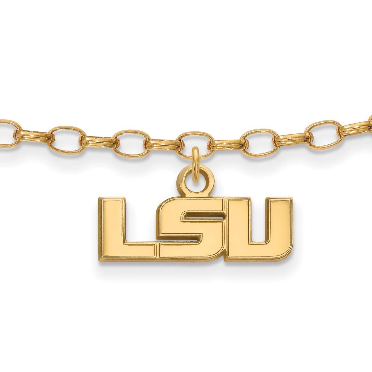 Louisiana State University Anklet Gold-plated Silver GP024LSU
