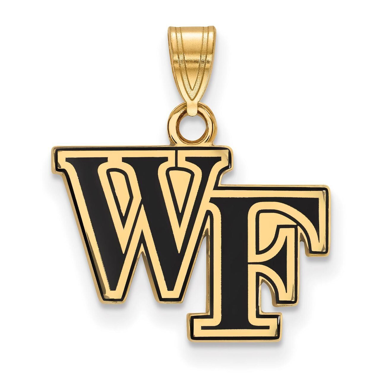 Wake Forest University Small Enamel Pendant Gold-plated Silver GP025WFU, MPN: GP025WFU, 886774929309
