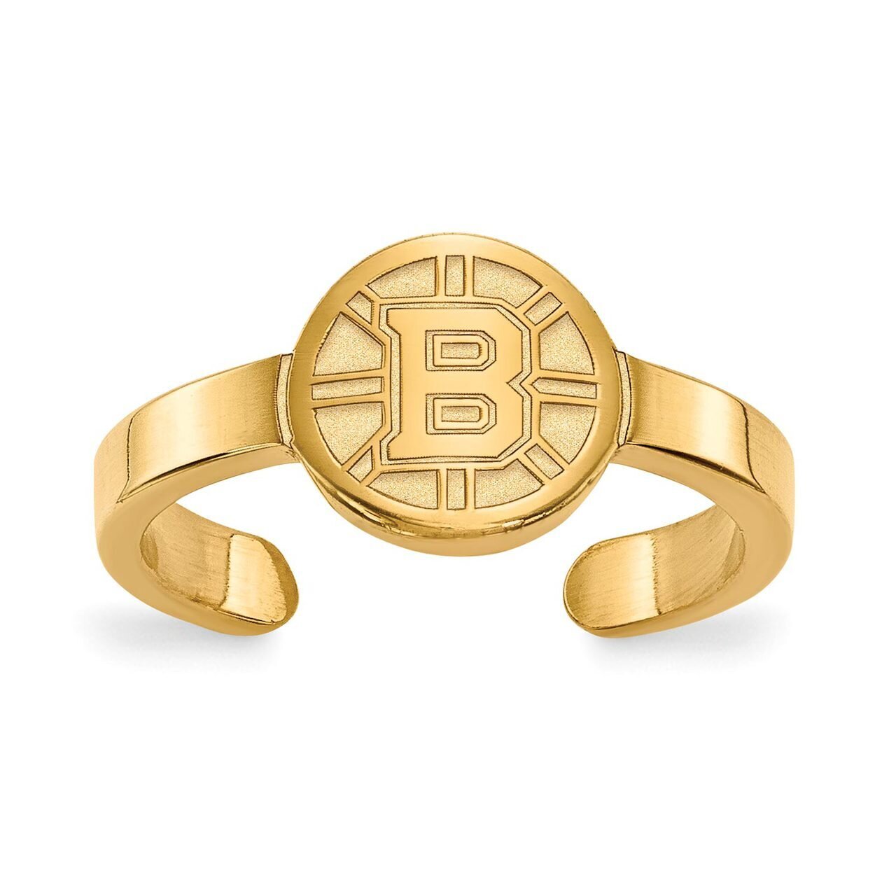 Boston Bruins Toe Ring Gold-plated Silver GP026BRI, MPN: GP026BRI, 886774929477