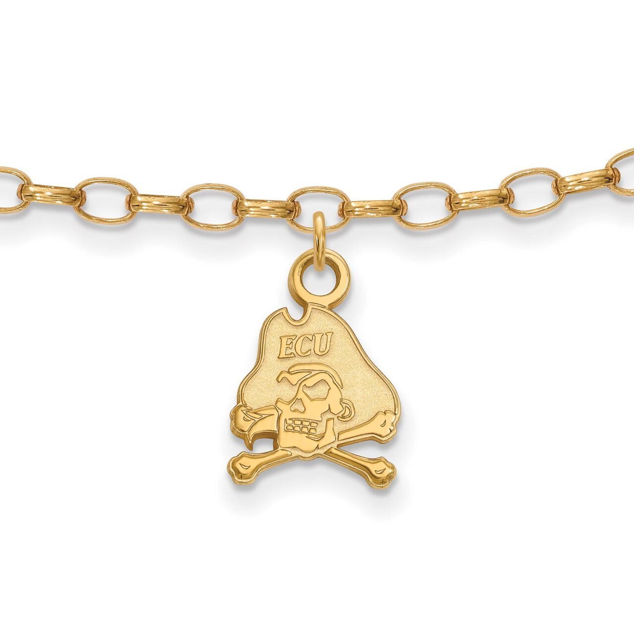 East Carolina University Anklet Gold-plated Silver GP026ECU, MPN: GP026ECU, 886774929583