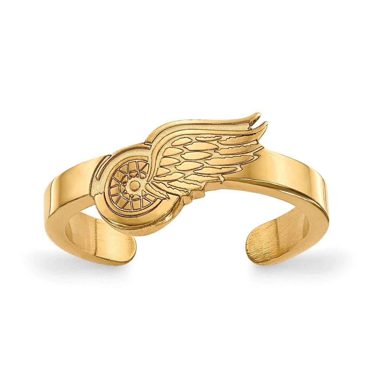 Detroit Red Wings Toe Ring Gold-plated Silver GP026RWI, MPN: GP026RWI, 886774929934