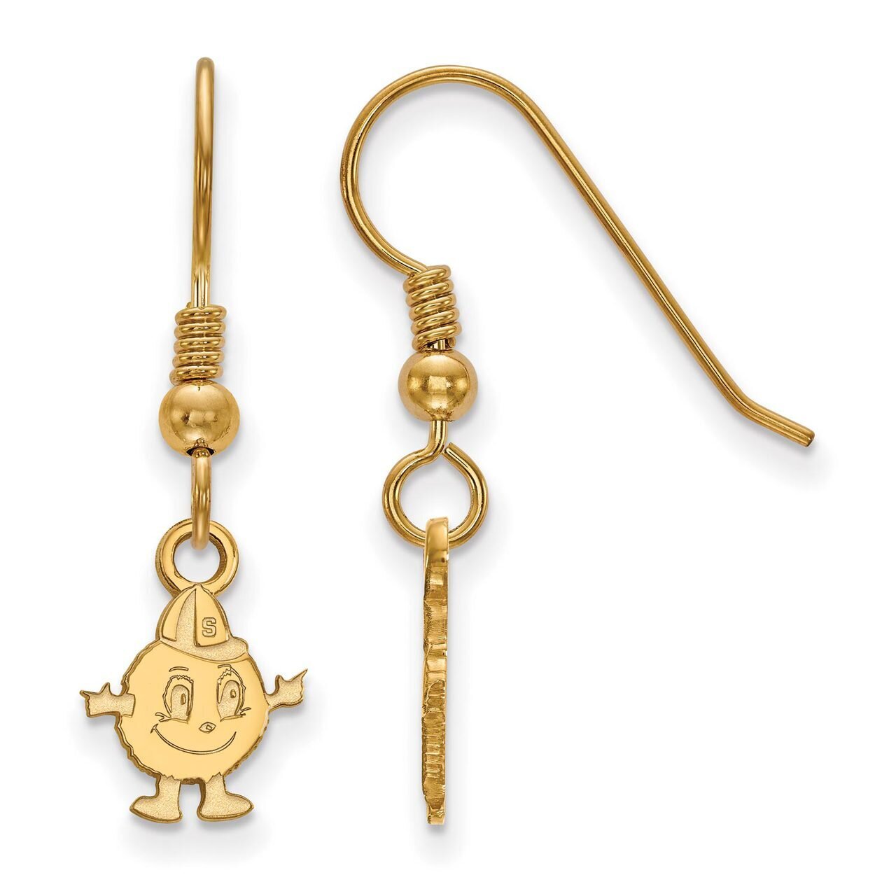 Syracuse University x-Small Dangle Earring Wire Gold-plated Silver GP026SYU, MPN: GP026SYU, 8867749…