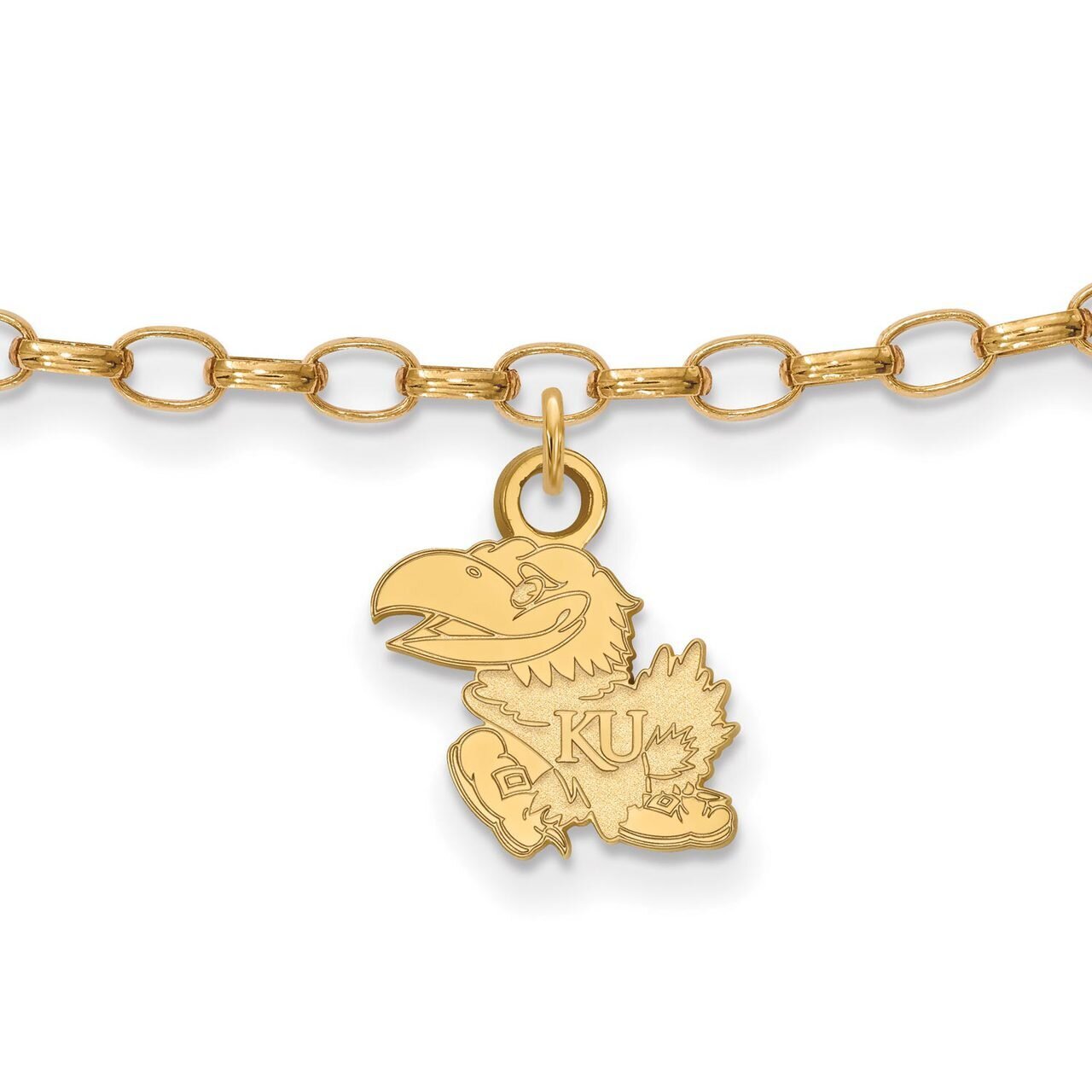 University of Kansas Anklet Gold-plated Silver GP026UKS, MPN: GP026UKS, 886774930176