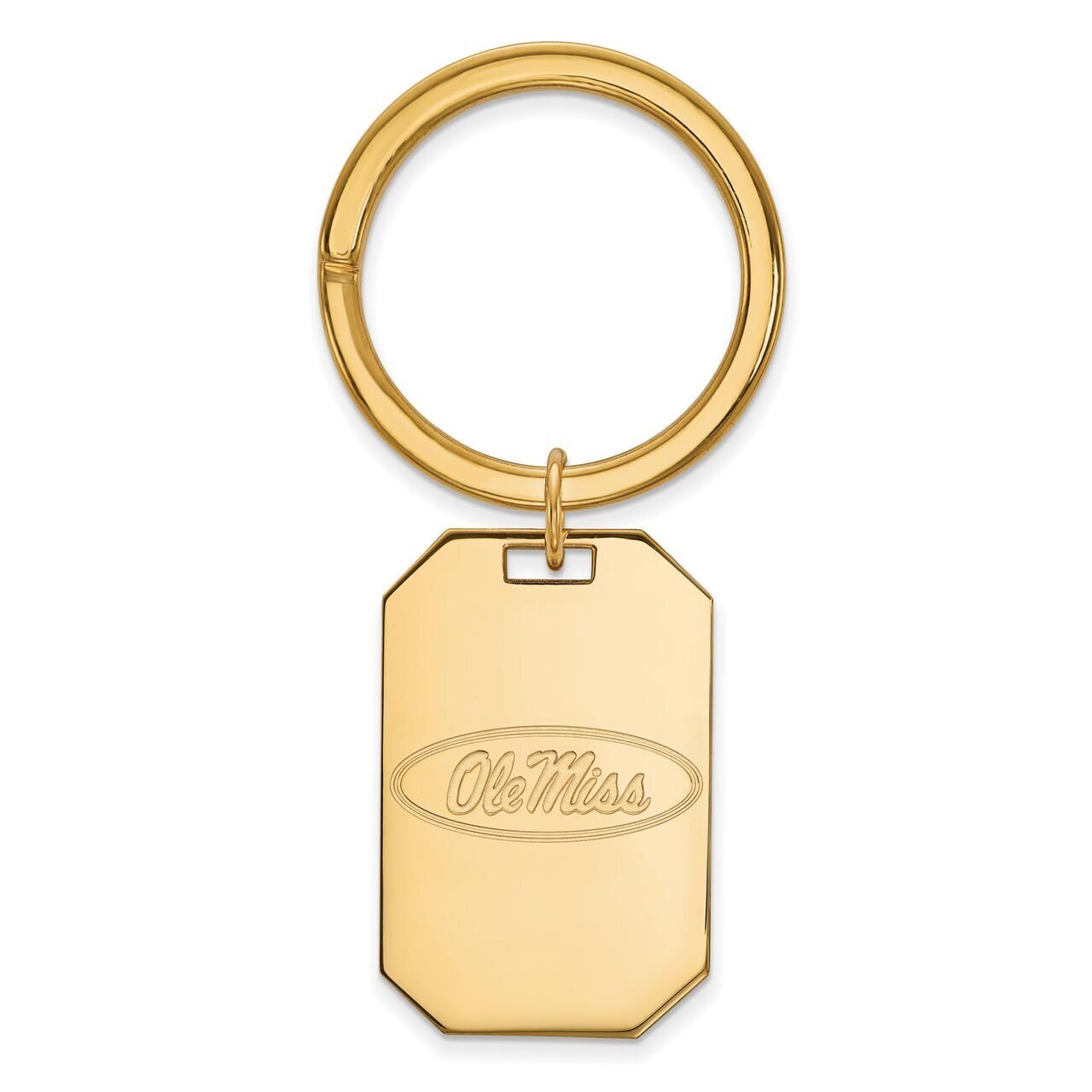University of Missisippi Key Chain Gold-plated Silver GP026UMS
