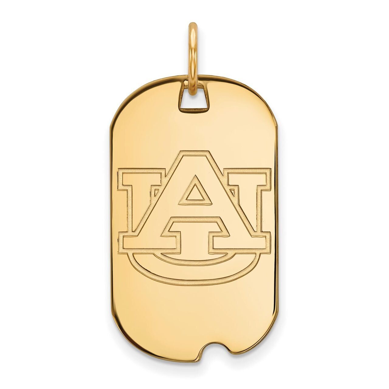 Auburn University Small Dog Tag Gold-plated Silver GP027AU, MPN: GP027AU, 886774930503