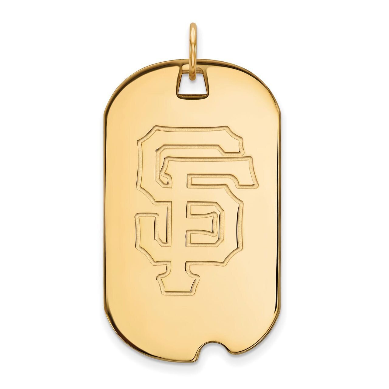 San Francisco Giants Large Dog Tag Gold-plated Silver GP027GIT