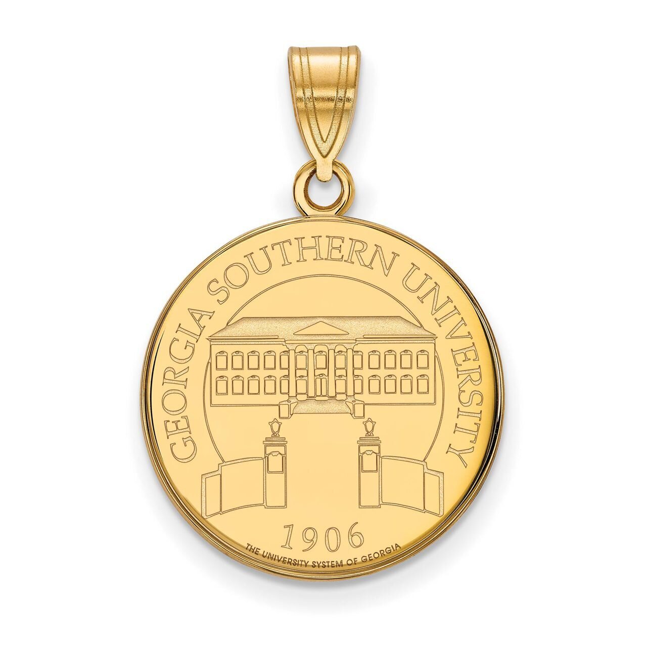 Georgia Southern University Large Crest Pendant Gold-plated Silver GP027GSU