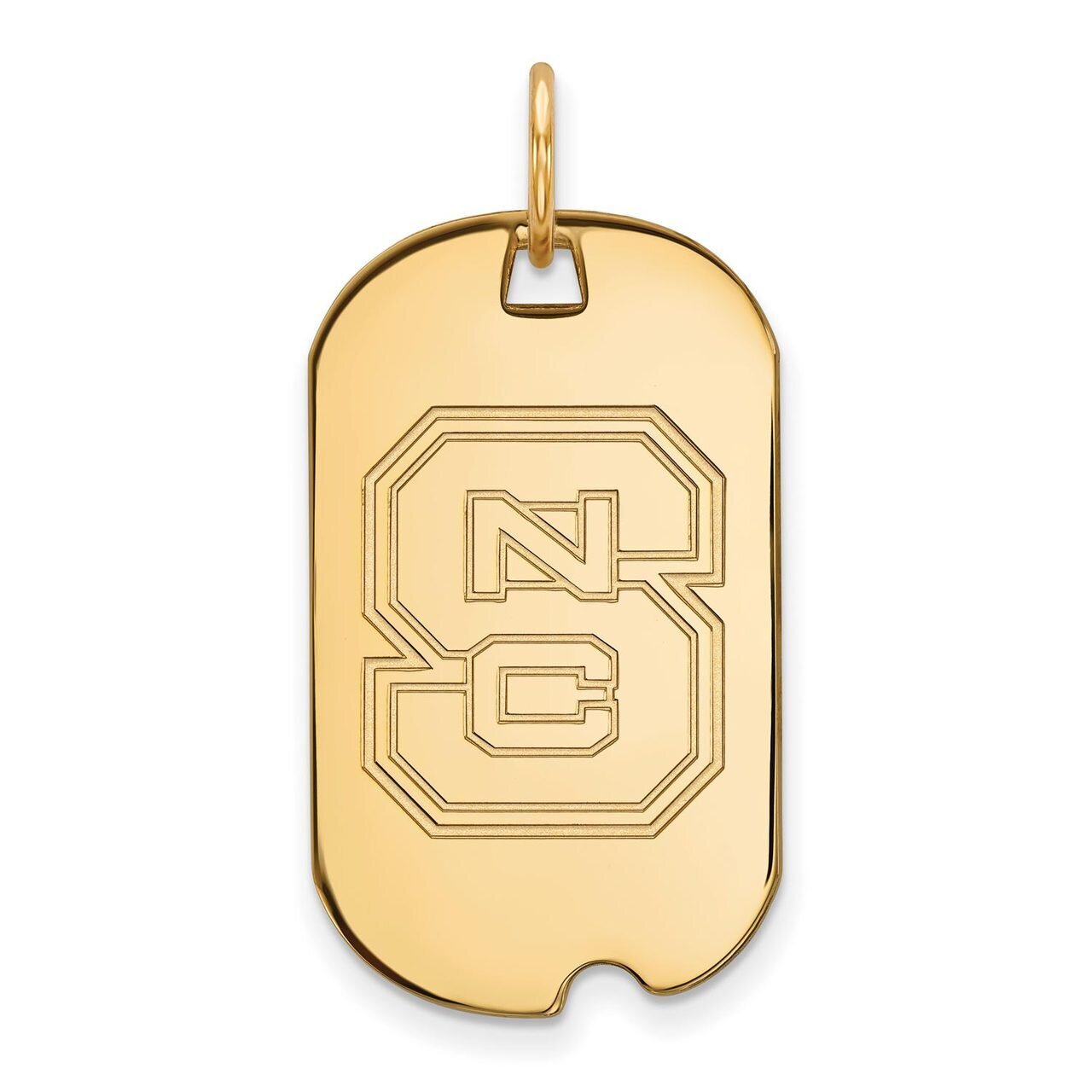 North Carolina State University Small Dog Tag Gold-plated Silver GP027NCS, MPN: GP027NCS, 886774930…