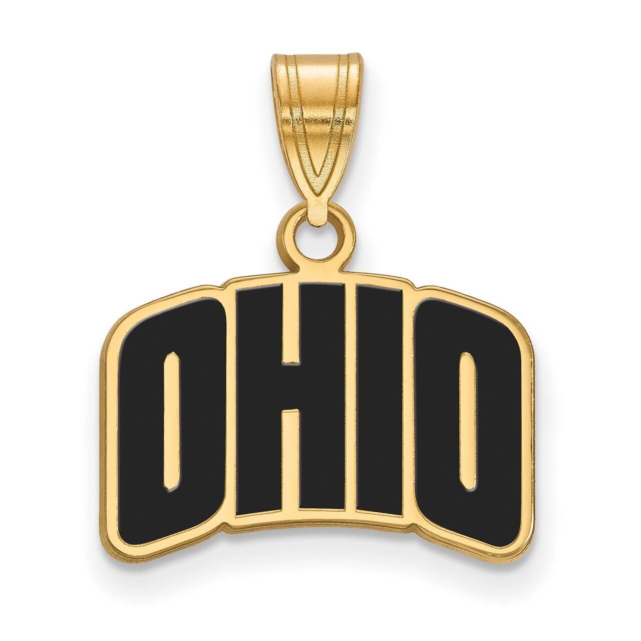 Ohio University Small Enamel Pendant Gold-plated Silver GP027OU, MPN: GP027OU, 886774930879