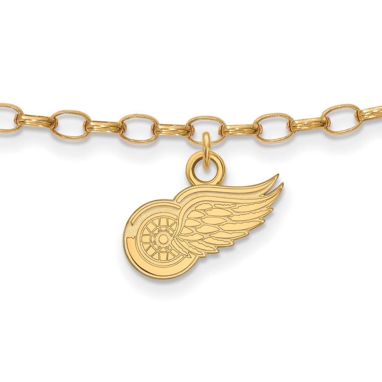 Detroit Red Wings Anklet Gold-plated Silver GP027RWI