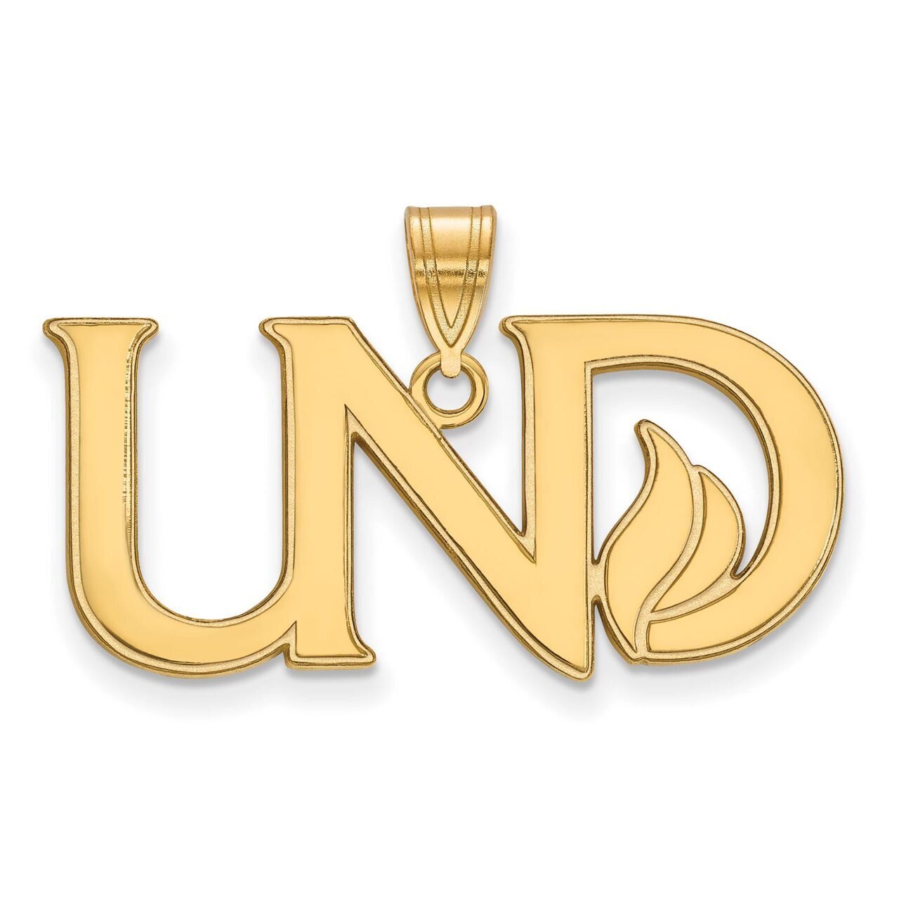 University of North Dakota Large Pendant Gold-plated Silver GP027UNOD