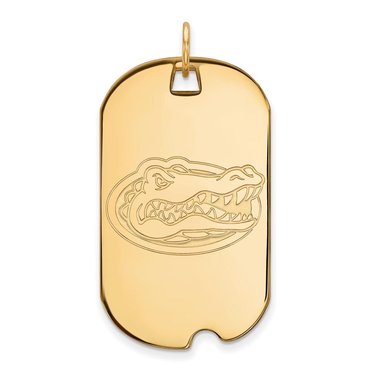 University of Florida Large Dog Tag Gold-plated Silver GP028UFL