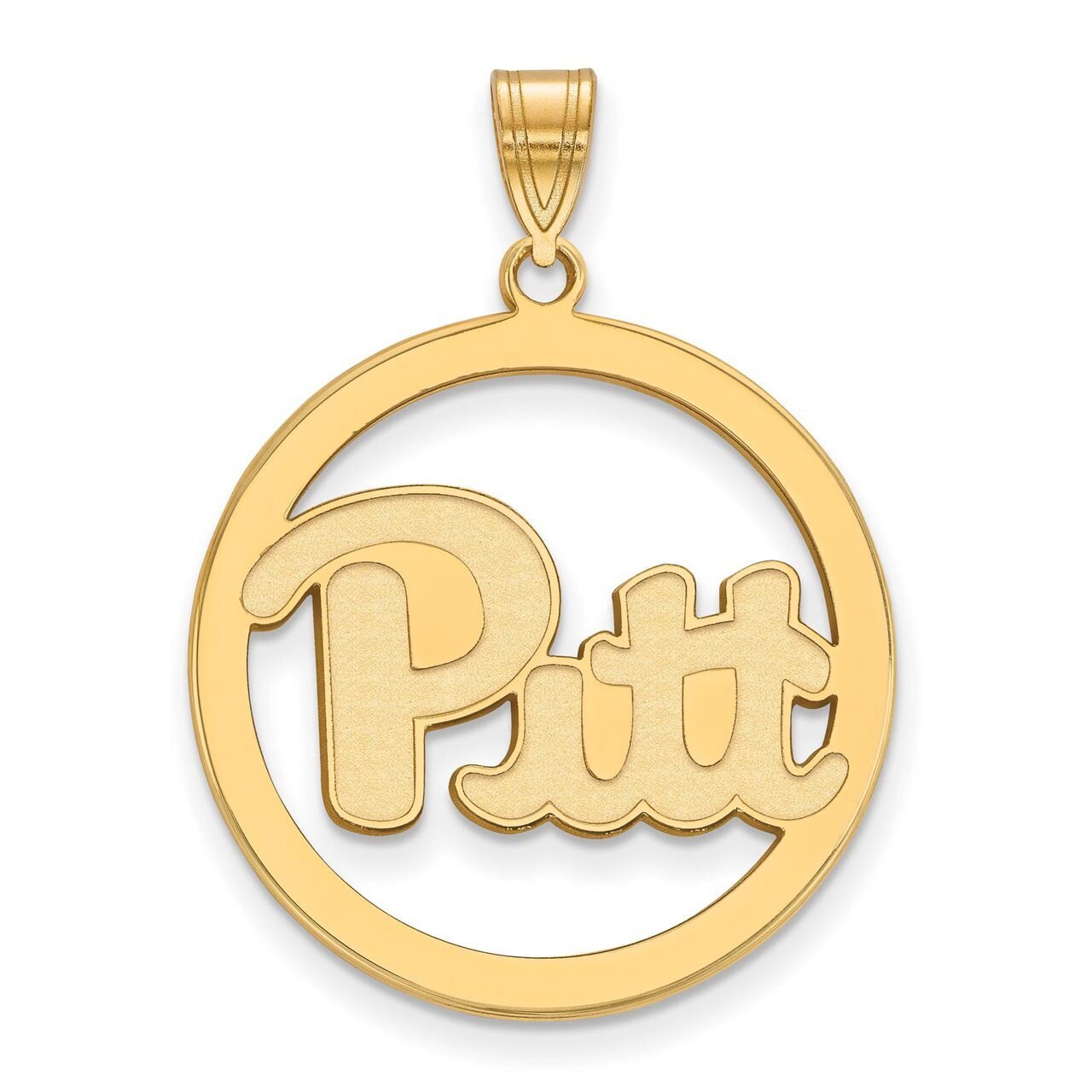 University of Pittsburgh L Pendant in Circle Gold-plated Silver GP028UPI, MPN: GP028UPI, 8867749322…