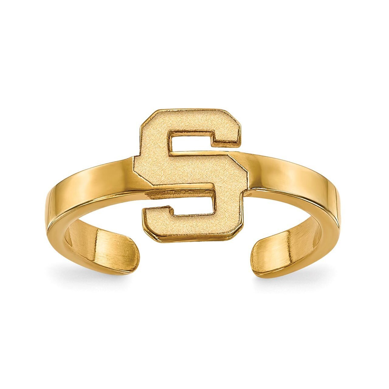 Michigan State University Toe Ring Gold-plated Silver GP029MIS, MPN: GP029MIS, 886774932651