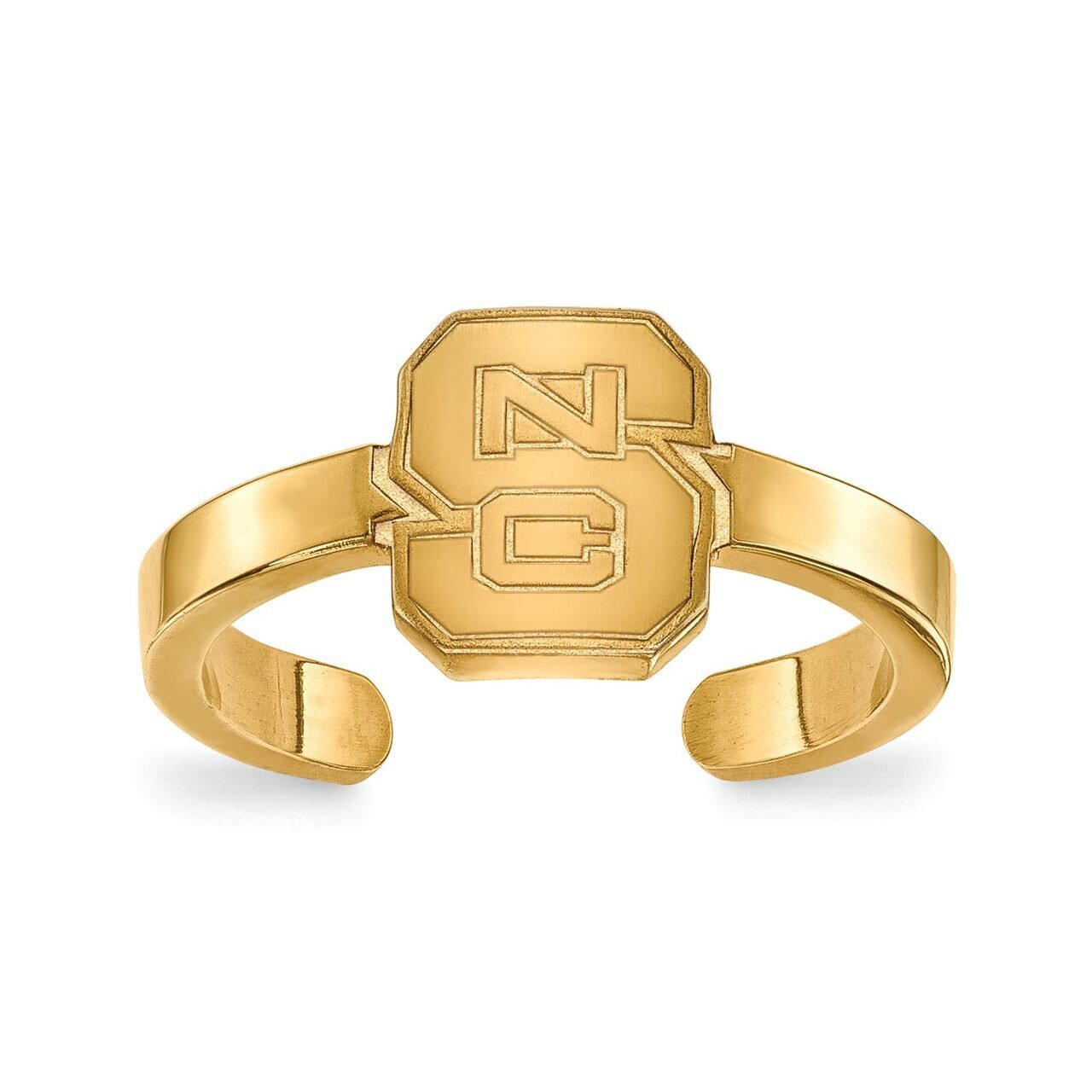 North Carolina State University Toe Ring Gold-plated Silver GP029NCS, MPN: GP029NCS, 886774932682
