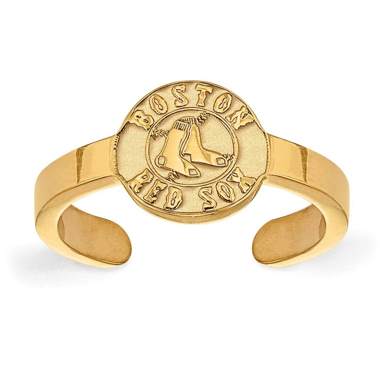 Boston Red Sox Toe Ring Gold-plated Silver GP029RSO, MPN: GP029RSO, 886774932767