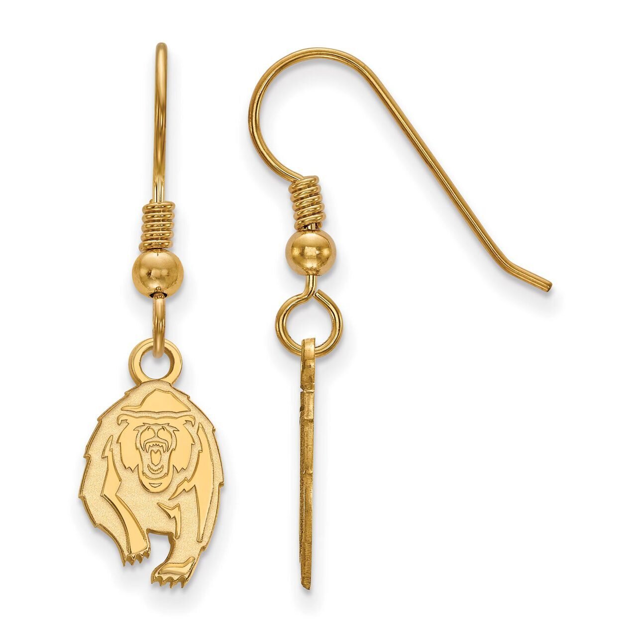 University of California Berkeley Small Dangle Earring Wire Gold-plated Silver GP029UCB