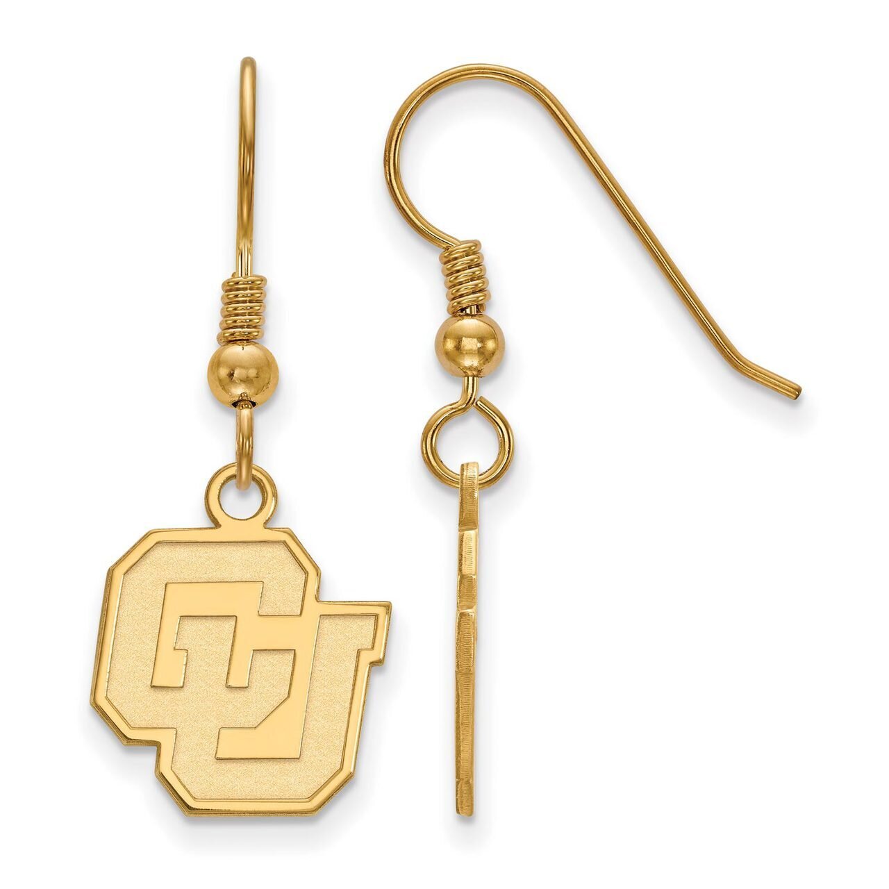 University of Colorado Small Dangle Earring Wire Gold-plated Silver GP029UCO