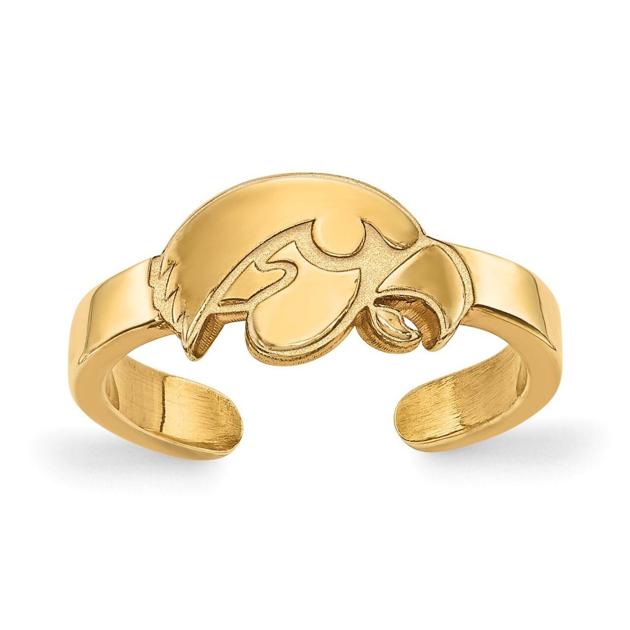 University of Iowa Toe Ring Gold-plated Silver GP029UIA, MPN: GP029UIA, 886774932965
