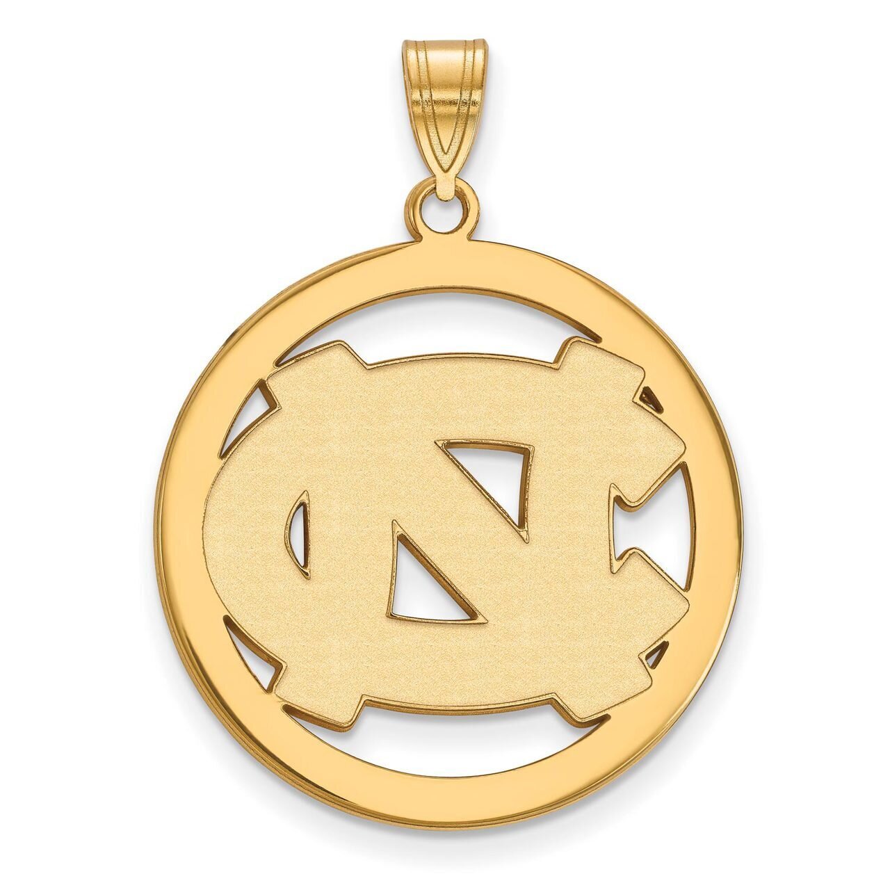 University of North Carolina L Pendant in Circle Gold-plated Silver GP029UNC, MPN: GP029UNC, 886774…