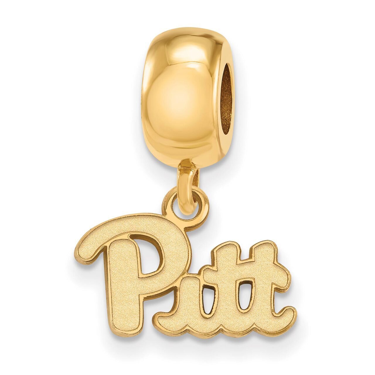 University of Pittsburgh Bead Charm x-Small Dangle Gold-plated Silver GP029UPI, MPN: GP029UPI, 8867…