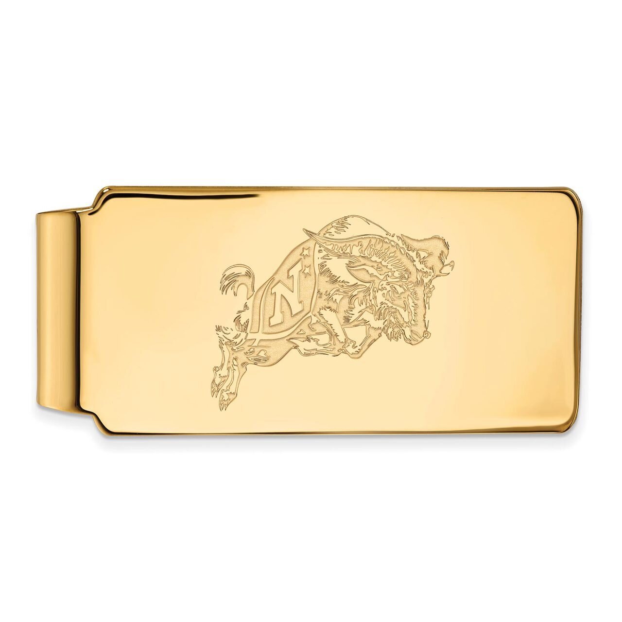 Navy Money Clip Gold-plated Silver GP029USN