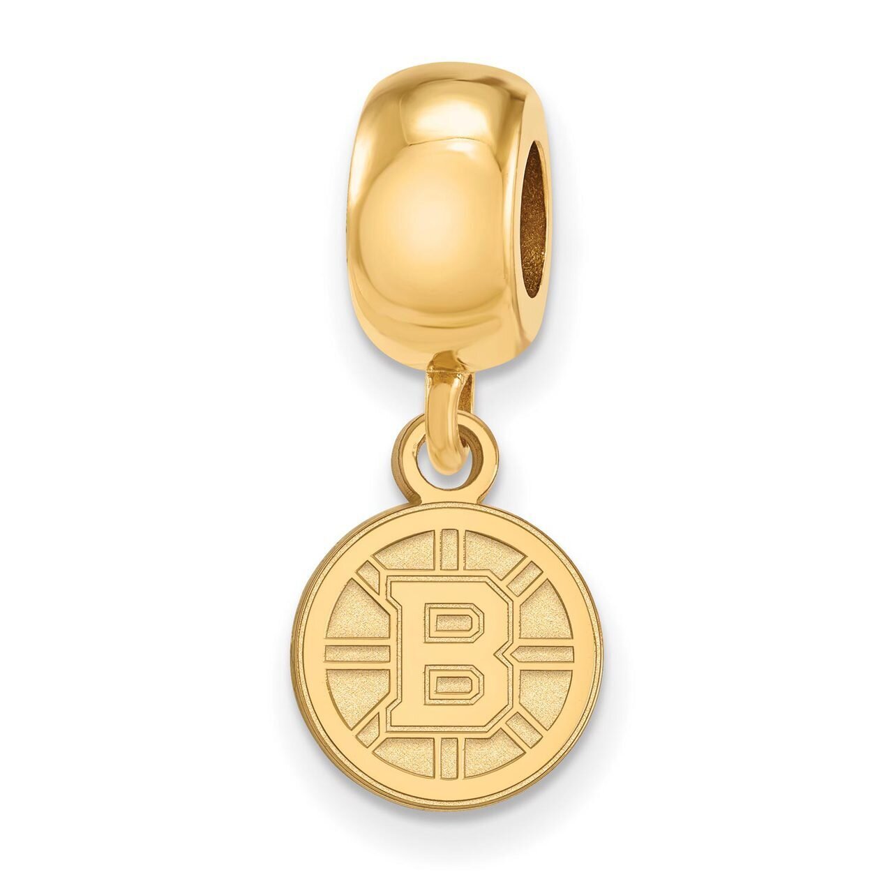 Boston Bruins Bead Charm x-Small Dangle Gold-plated Silver GP030BRI
