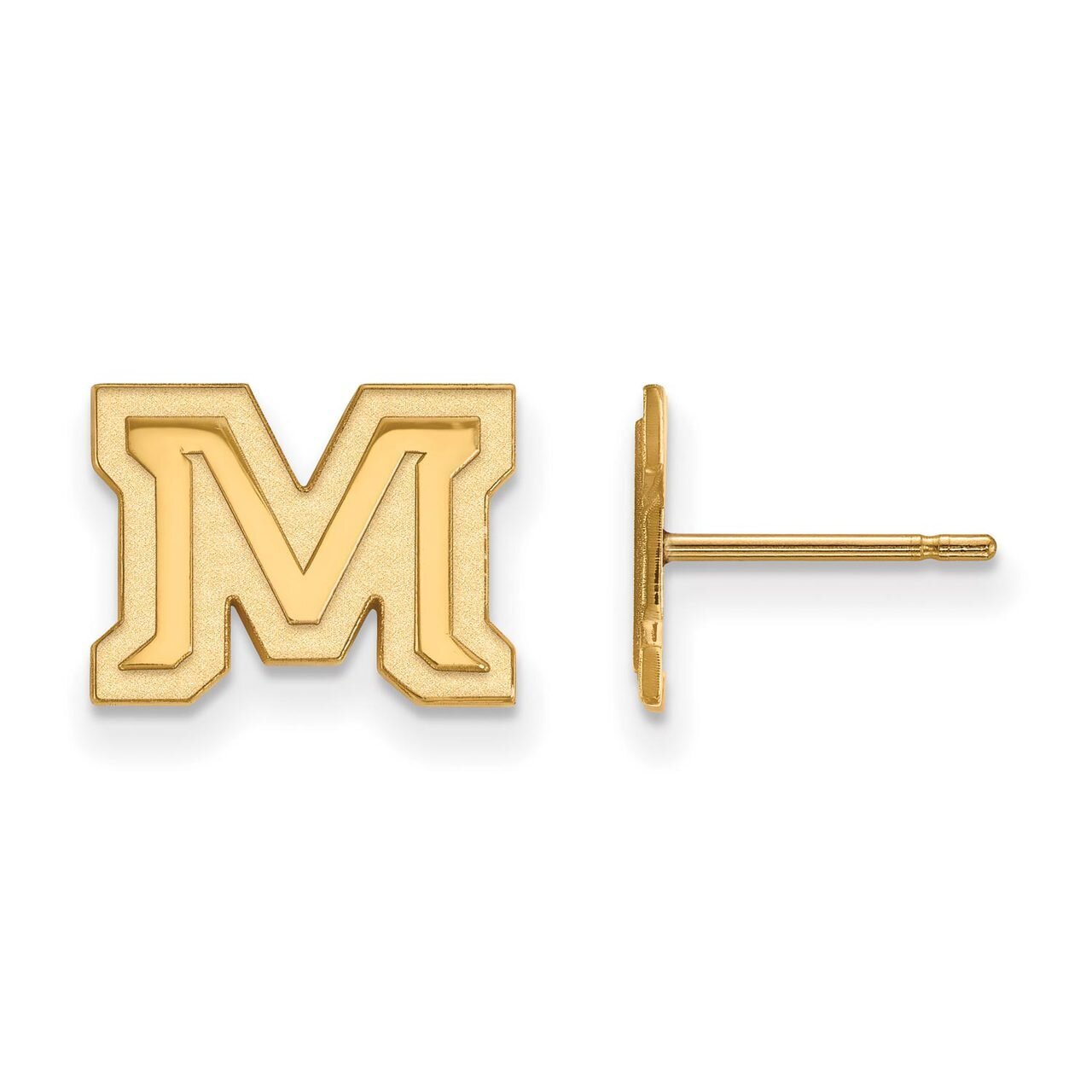 Montana State University x-Small Post Earring Gold-plated Silver GP030MTU
