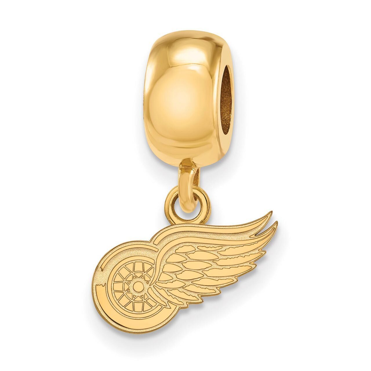 Detroit Red Wings Bead Charm x-Small Dangle Gold-plated Silver GP030RWI