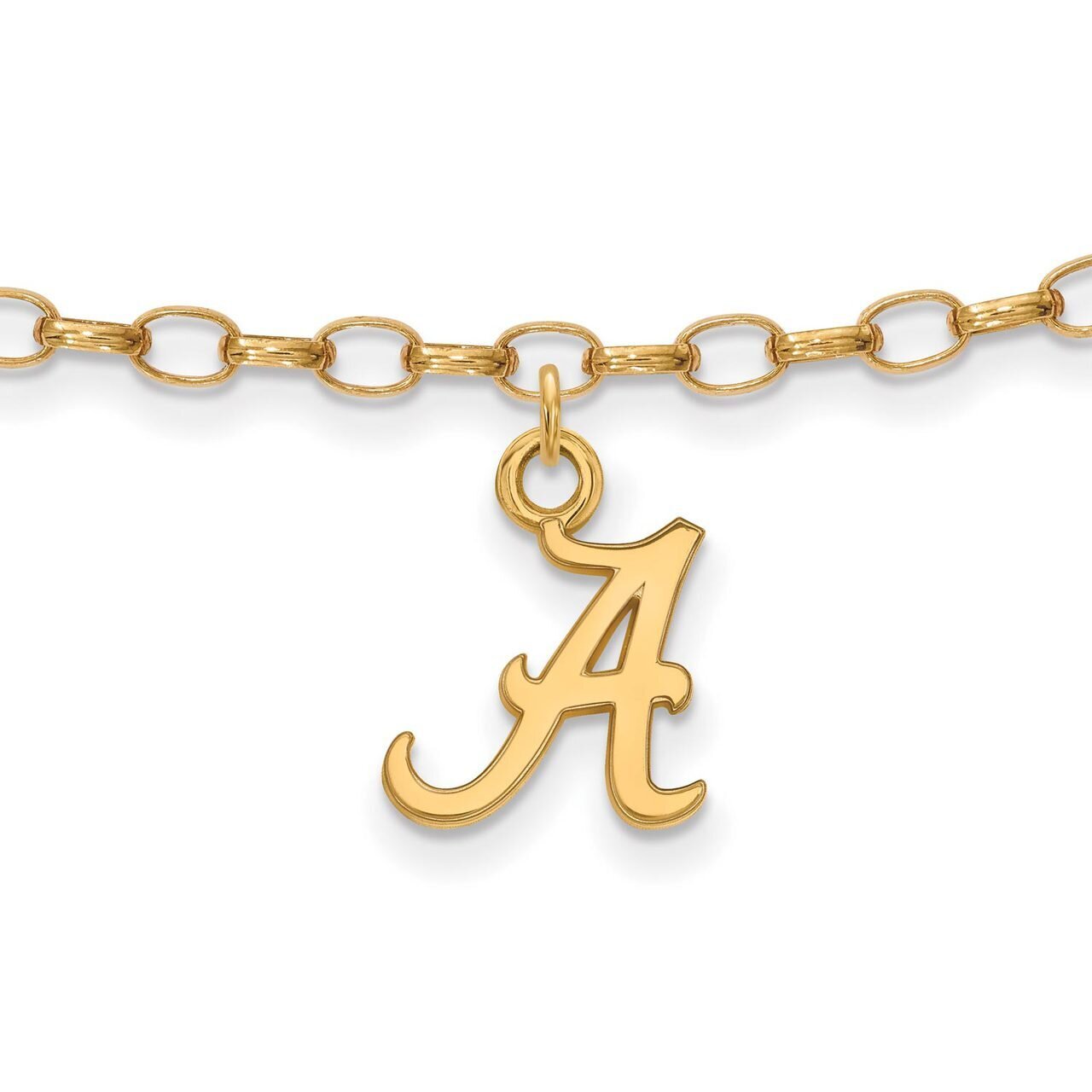 University of Alabama Anklet Gold-plated Silver GP030UAL, MPN: GP030UAL, 886774933795