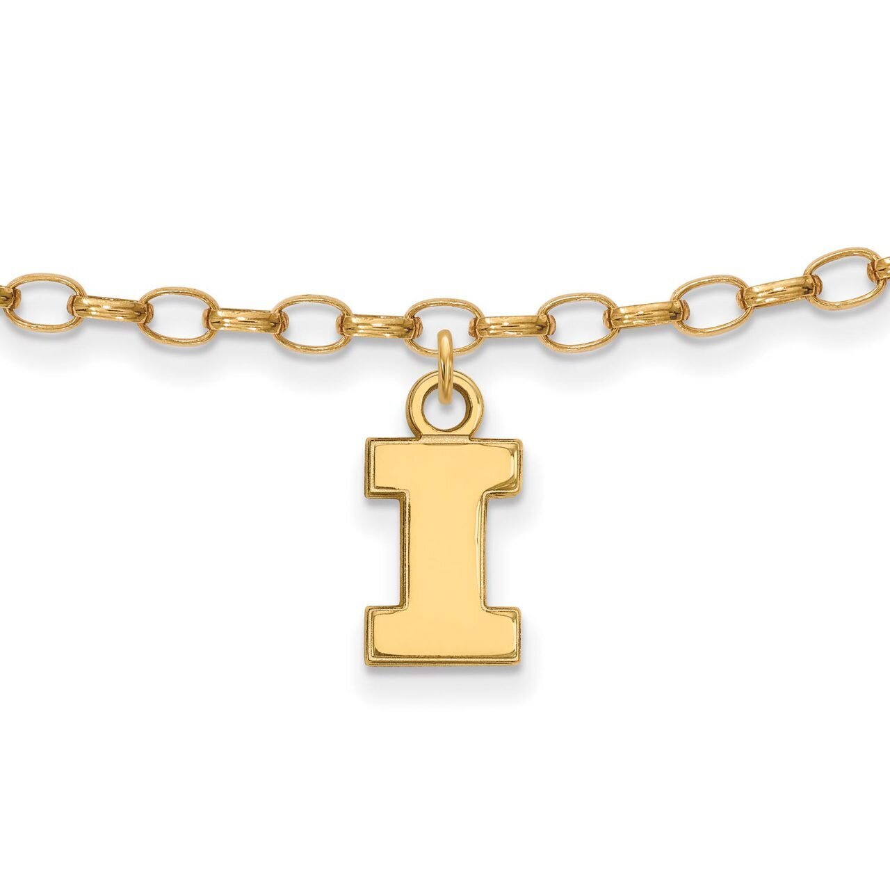University of Illinois Anklet Gold-plated Silver GP030UIL, MPN: GP030UIL, 886774764368
